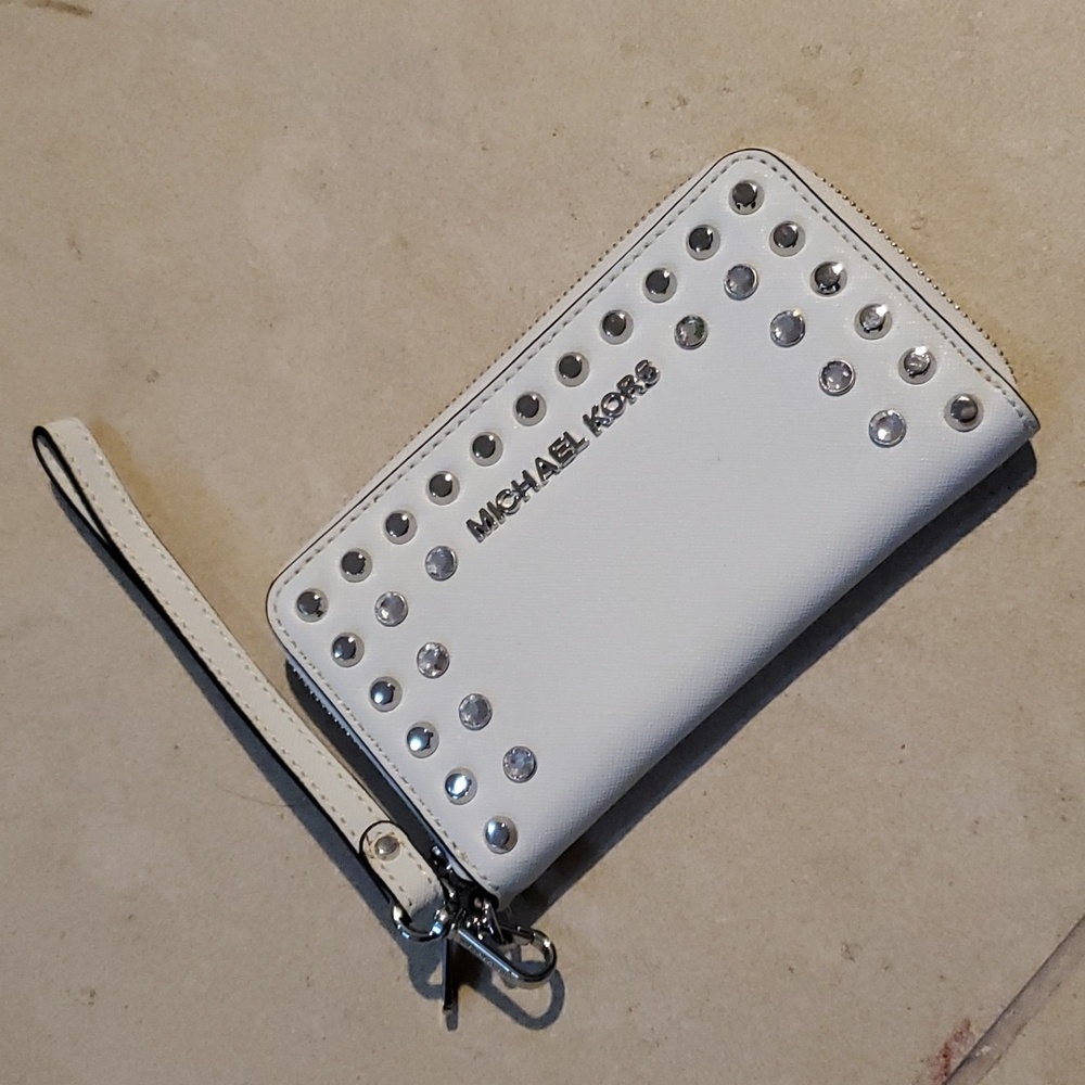 Michael Kors Wristlet, White